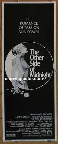 b439 OTHER SIDE OF MIDNIGHT insert movie poster '77 Marie-France Pisier