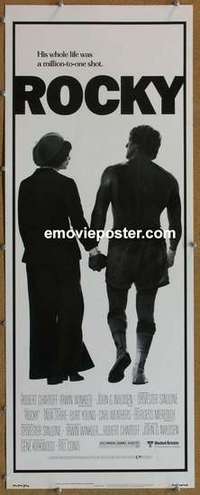 b514 ROCKY insert movie poster '77 Sylvester Stallone, boxing!