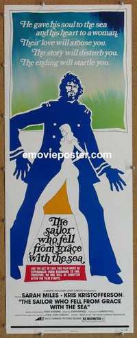 b527 SAILOR WHO FELL FROM GRACE WITH THE SEA insert movie poster '76