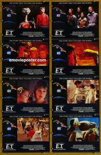 c264 ET 8 English movie lobby cards '82 Steven Spielberg, Drew Barrymore
