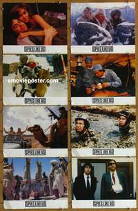 c790 SPIES LIKE US 8 English movie lobby cards '85 Chase, Aykroyd