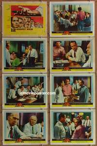 c028 12 ANGRY MEN 8 movie lobby cards '57 Fonda, Cobb, Sidney Lumet