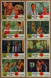 c037 7th DAWN 8 movie lobby cards '64 William Holden, Susannah York