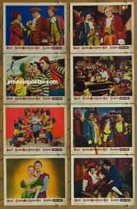 c039 ABBOTT & COSTELLO MEET CAPTAIN KIDD 8 movie lobby cards '53
