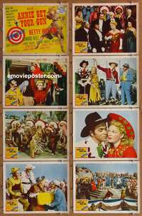 c067 ANNIE GET YOUR GUN 8 movie lobby cards '50 Betty Hutton, Keel
