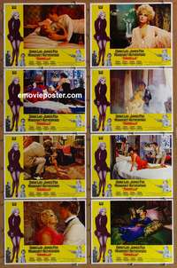 c074 ARABELLA 8 movie lobby cards '68 James Fox, sexy Virna Lisi!