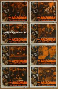 c077 ARIZONIAN 8 movie lobby cards R51 Richard Dix, western!