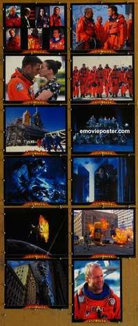 c005 ARMAGEDDON 12 movie lobby cards '98 Bruce Willis, Ben Affleck