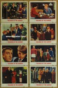 c185 CHILDREN OF THE DAMNED 8 movie lobby cards '64 creepy kids!