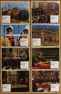 c211 CROMWELL 8 movie lobby cards '70 Richard Harris, Alec Guinness