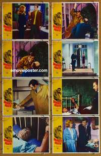 c219 DANGER ROUTE 8 movie lobby cards '68 Carol Lynley, Bouchet