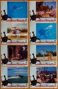 c221 DARING GAME 8 movie lobby cards '68 Lloyd Bridges, sky-diving!