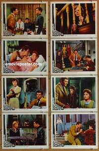 c222 DARK AT THE TOP OF THE STAIRS 8 movie lobby cards '60 Preston