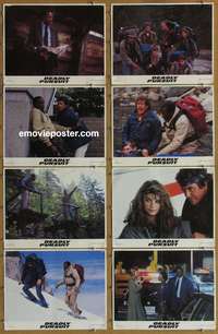 c763 SHOOT TO KILL 8 movie lobby cards '88 Sidney Poitier
