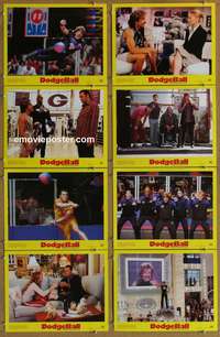 c243 DODGEBALL 8 movie lobby cards '04 Vince Vaughn, Ben Stiller