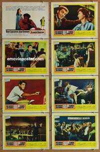 c254 ELMER GANTRY 8 movie lobby cards '60 Burt Lancaster, Jean Simmons