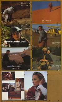 c259 ENGLISH PATIENT 8 movie lobby cards '96 Ralph Fiennes, Minghella