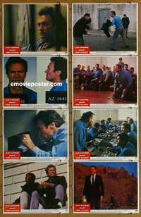 c261 ESCAPE FROM ALCATRAZ 8 movie lobby cards '79 Clint Eastwood