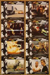 c274 FAST & THE FURIOUS 8 movie lobby cards '01 Vin Diesel, Walker