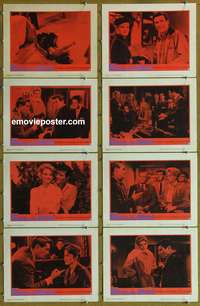 c281 FEVER IN THE BLOOD 8 movie lobby cards '61 Angie Dickinson