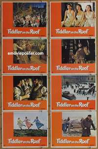 c283 FIDDLER ON THE ROOF 8 movie lobby cards '72 Topol, Molly Picon
