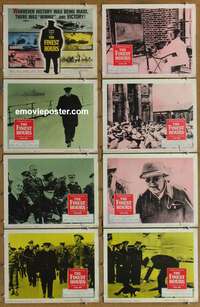 c288 FINEST HOURS 8 movie lobby cards '64 Winston Churchill, Welles