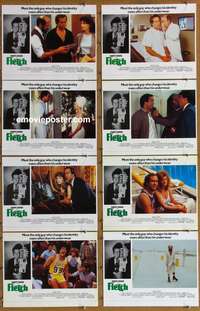 c297 FLETCH 8 English movie lobby cards '85 Chevy Chase, Abdul-Jabbar
