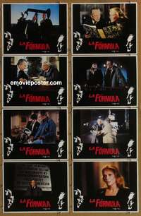 c305 FORMULA 8 Spanish/US movie lobby cards '80 Brando, George C. Scott