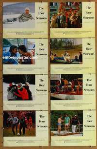 c309 FOUR SEASONS 8 English movie lobby cards '81 Alan Alda, Burnett