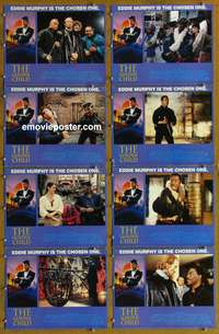 c342 GOLDEN CHILD 8 English movie lobby cards '86 chosen Eddie Murphy!