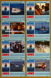 c440 JAWS: THE REVENGE 8 English movie lobby cards '87 it's personal!