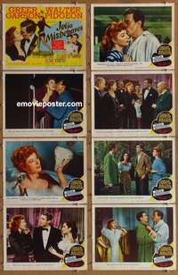 c446 JULIA MISBEHAVES 8 movie lobby cards '48 Greer Garson, Pidgeon