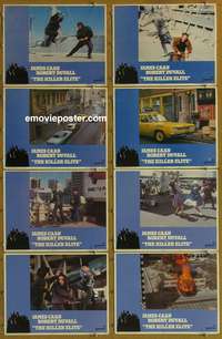c459 KILLER ELITE 8 movie lobby cards '75 James Caan, Sam Peckinpah