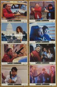 c501 LOOSE CANNONS 8 movie lobby cards '90 Dan Aykroyd, Gene Hackman