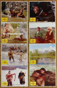 c571 MOUNTAIN MEN 8 movie lobby cards '80 Charlton Heston, Keith