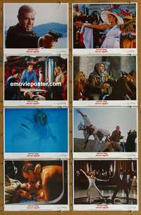 c591 NEVER SAY NEVER AGAIN 8 movie lobby cards '83 Sean Connery, Bond