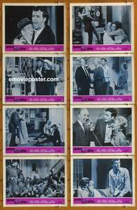 c592 NEVER TOO LATE 8 movie lobby cards '65 Paul Ford, Connie Stevens