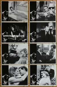 c607 NO WAY TO TREAT A LADY 8 movie lobby cards '68 Rod Steiger