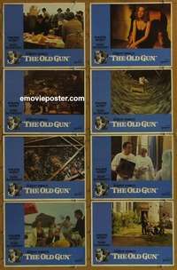 c619 OLD GUN 8 movie lobby cards '76 Philippe Noiret, Romy Schneider