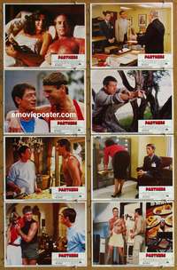 c640 PARTNERS 8 movie lobby cards '82 O'Neal, homosexual cops!