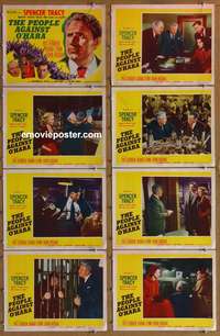 c652 PEOPLE AGAINST O'HARA 8 movie lobby cards '51 Spencer Tracy
