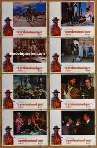 c536 MERCENARY 8 movie lobby cards '69 Jack Palance, Franco Nero