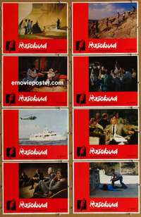 c725 ROSEBUD 8 movie lobby cards '75 Otto Preminger, O'Toole