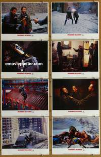 c728 RUNNING SCARED 8 movie lobby cards '86 Greg Hines, Billy Crystal