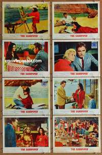 c737 SANDPIPER 8 movie lobby cards '65 Liz Taylor, Richard Burton