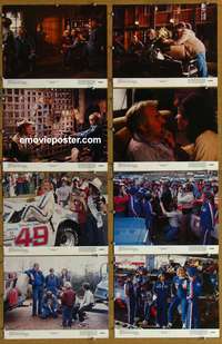 c774 SIX PACK 8 color 11x14 deluxe movie stills '82 Kenny Rogers, racing!