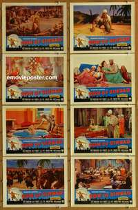 c786 SON OF SINBAD 8 movie lobby cards '55 Vincent Price, Robertson