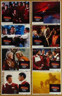 c799 STAR TREK 2 8 movie lobby cards '82 Leonard Nimoy, William Shatner