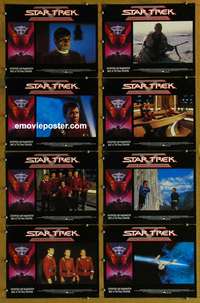 c802 STAR TREK 5 8 English movie lobby cards '89 William Shatner, Nimoy