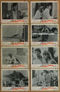 c844 THAT MAN FROM RIO 8 movie lobby cards '64 Jean-Paul Belmondo